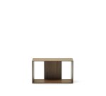 Módulo estantería mediano Litto de chapa de nogal 67 x 38 cm