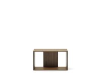 Module boekenplank middelgroot formaat Litto in walnootfineer 67 x 38 cm