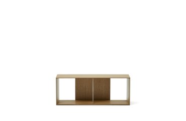 Litto large shelf module in oak veneer, 101 x 38 cm