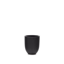 Cache-pot Aiguablava en ciment noir Ø 39 cm
