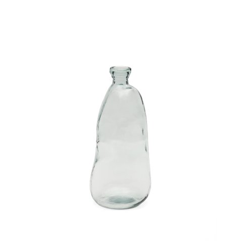 Vase Brenna en verre transparent 100% recyclé 51 cm