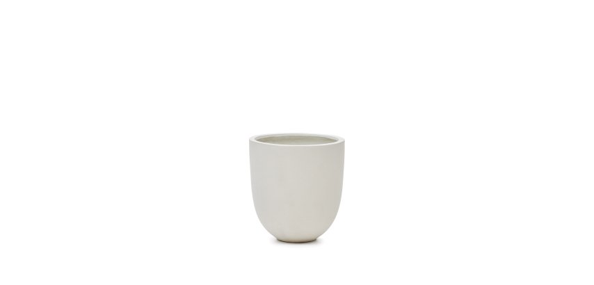 Aiguablava plant pot in white cement, Ø 56 cm