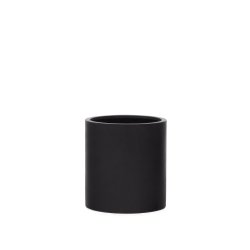 Cache-pot Aiguablava en ciment noir Ø 52 cm