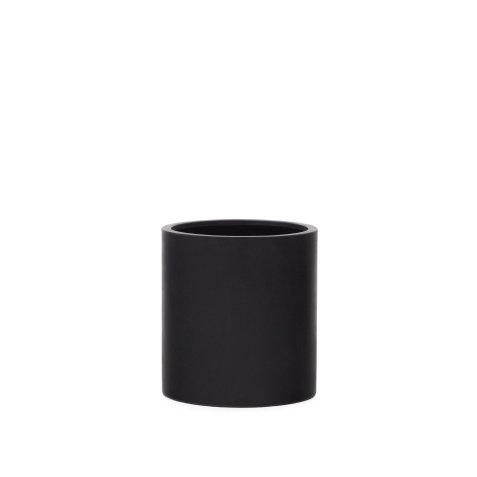 Cache-pot Aiguablava en ciment noir Ø 52 cm