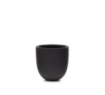 Cache-pot Aiguablava en ciment noir Ø 56 cm