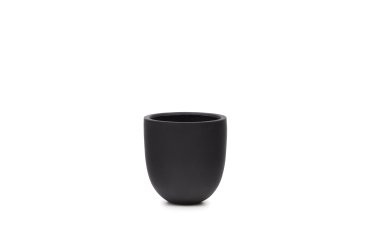 Cache-pot Aiguablava en ciment noir Ø 56 cm