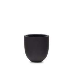 Cache-pot Aiguablava en ciment noir Ø 56 cm