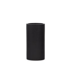 Cache-pot Aiguablava en ciment noir Ø 42 cm