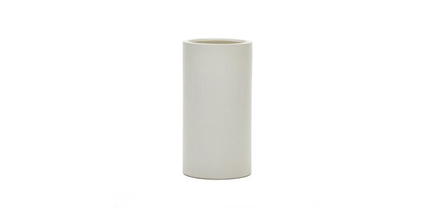 Aiguablava bloempot in wit cement, Ø 42 cm