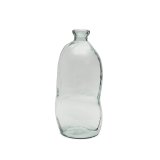 Vase Brenna en verre transparent 100% recyclé 73 cm