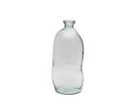 Brenna vase in 100% recycled transparent glass, 73 cm