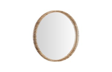 Miroir Polke en teck