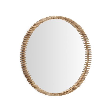 Miroir Polke en teck
