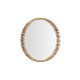 Miroir Polke en teck Ø 80 cm