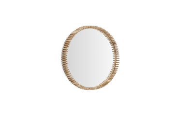 Miroir Polke en teck