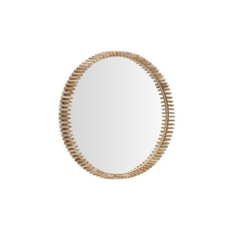 Miroir Polke en teck