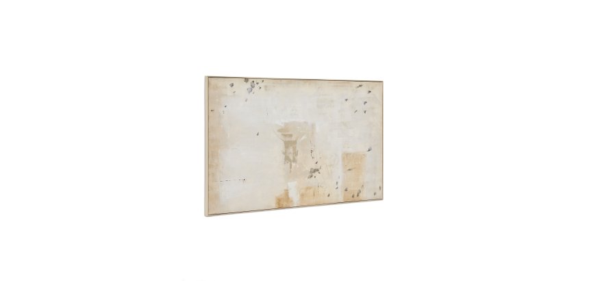 Tableau abstrait Silpa beige foncé 200 x 120 cm