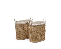 Set van 2 Tressa-wasmanden van natuurvezel 50 cm / 60 cm