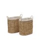 Set Tressa de 2 paniers à linge en fibres naturelles  50 cm / 60 cm