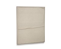 Maha white wall hanging with horizontal line 82 x 102 cm