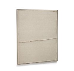 Cuadro Maha blanco con línea horizontal 82 x 102 cm