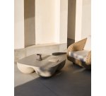 Table basse Colba en polystone 100 x 100 cm