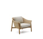 Teak and Synthetic Rattan Galea Armchair