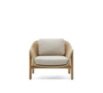 Teak and Synthetic Rattan Galea Armchair