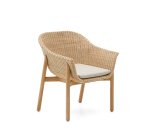 Chaise Galea en bois de teck et rotin synthétique
