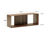 DE_Module étagère grand format Litto en placage de noyer 101 x 38 cm