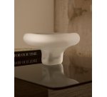 Centre de table Ondaro en verre dépoli 15 cm