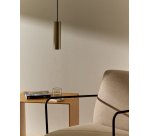 Suspension Andia en aluminium avec finition peinte argent brossé