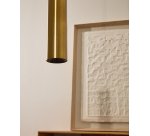 Suspension Andia en aluminium finition peinte dorée