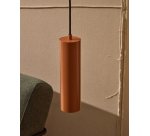 Suspension Andia en aluminium avec finition peinte terracotta