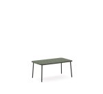 Tavolino da salotto da esterno Zivia in acciaio zincato verde 90 x 50 cm