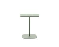 Brai outdoor table in turquoise galvanised steel 70 x 70cm