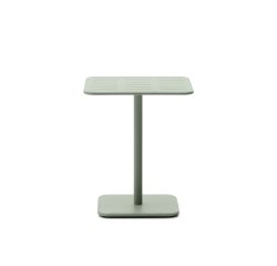 Table d’extérieur Brai en acier galvanisé turquoise 70 x 70 cm