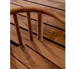 Tabouret d’extérieur Turqueta en bois de teck hauteur 65 cm