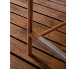 Tabouret d’extérieur Turqueta en bois de teck hauteur 65 cm