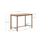 Table Sori en bois d’acacia 138 x 78 cm FSC 100 %