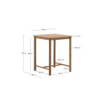 Table Sori en bois d’acacia 78 x 78 cm FSC 100 %