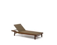 Transat Itani en bois d’acacia et rotin synthétique