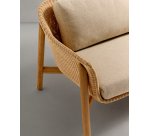 Canapé Galea 3 places en bois de teck et rotin synthétique 223 cm