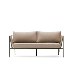 DE_Canapé 2 places d’extérieur Zivia en corde écrue et acier galvanisé vert 178 cm