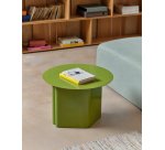 Table d'appoint en fer vert Arvin Ø 55 cm