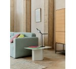 Table basse en fer gris Arvin 70 x 52 cm