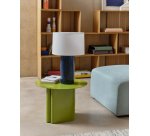 Table d'appoint en fer vert Arvin Ø 55 cm