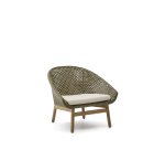 Fauteuil Olbia en rotin synthétique et bois de teck