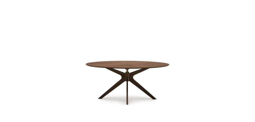 Table Naanim en placage de noyer 180 x 110 cm