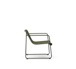 Fauteuil empilable Maurina en acier galvanisé vert et corde verte